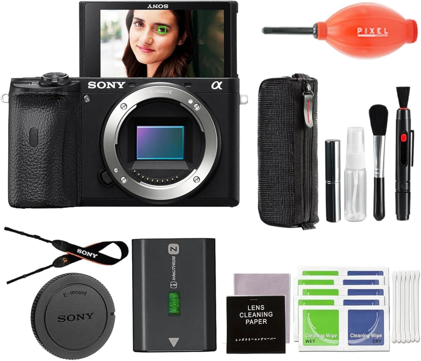 Sony ILCE6600/B a6600 Mirrorless Camera Bundle