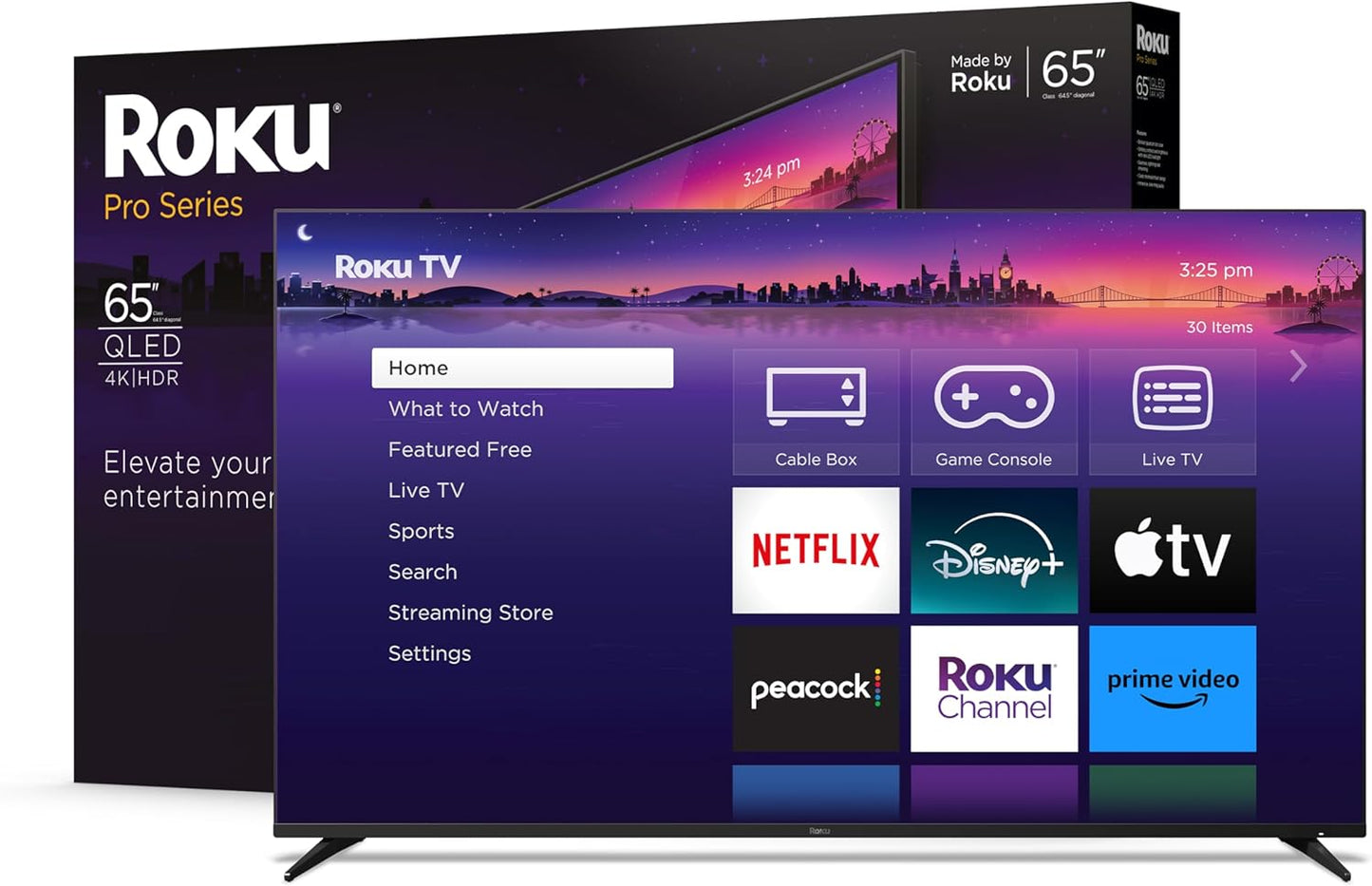 Roku 65R8B5 65-Inch Pro Series 4K QLED Smart TV