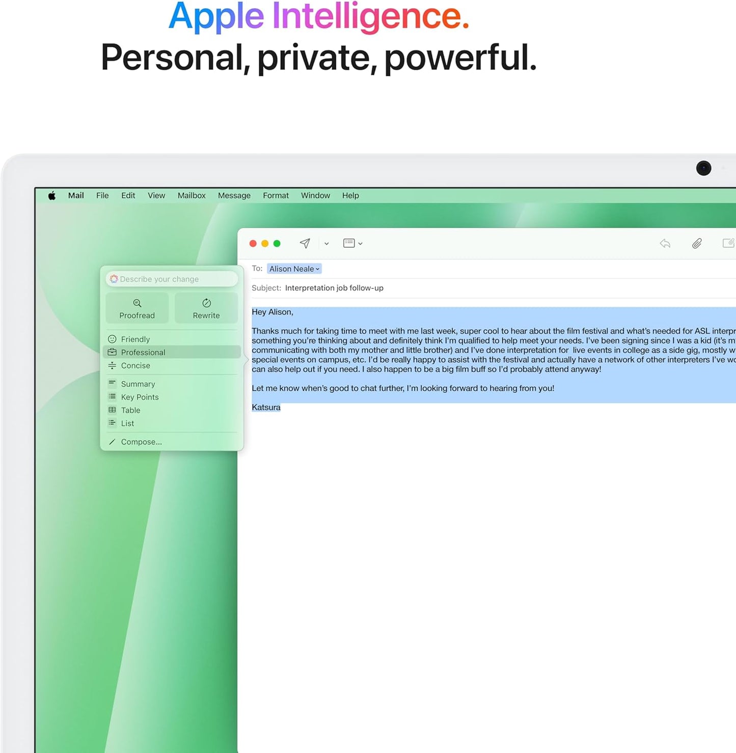 Apple MWV03LL/A 2024 iMac M4 Chip 16GB 512GB Green