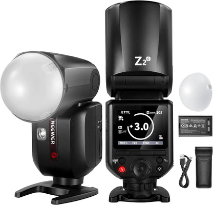 Neewer Z2-C TTL Round Head Flash Speedlite for Canon