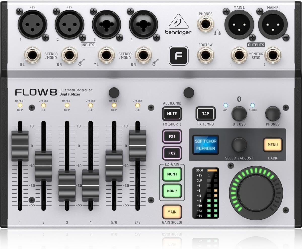 Behringer FLOW 8 8-Input Digital USB Audio Mixer