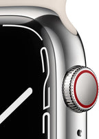Apple MKJD3LL/A Watch Series 7: 45mm GPS + Cellular, Steel Case