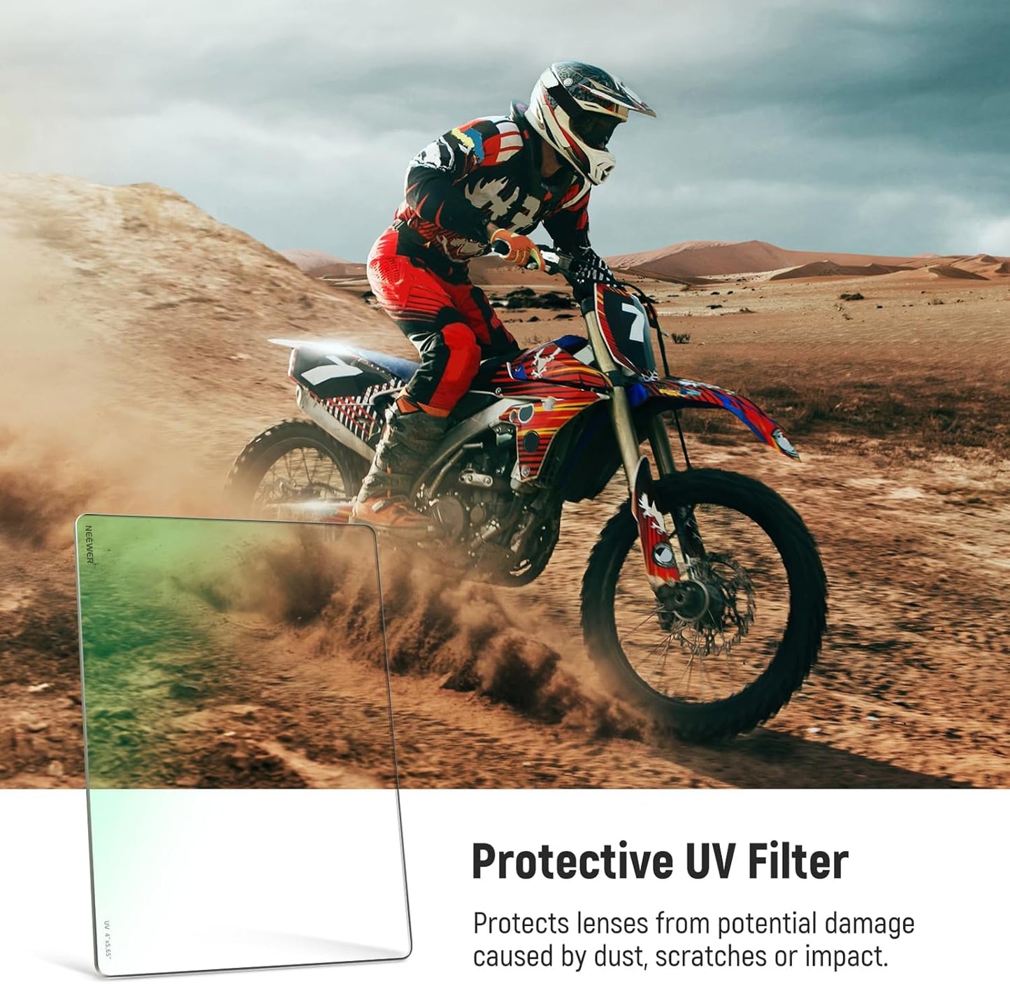 Neewer NW SERIES S 4"x5.65" Square UV Filter, Matte Box