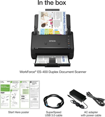 Epson WorkForce ES-400 Color Duplex Document Scanner ADF
