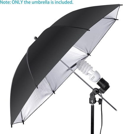 Neewer 10000070 33" Black/Silver Reflective Photo Umbrella