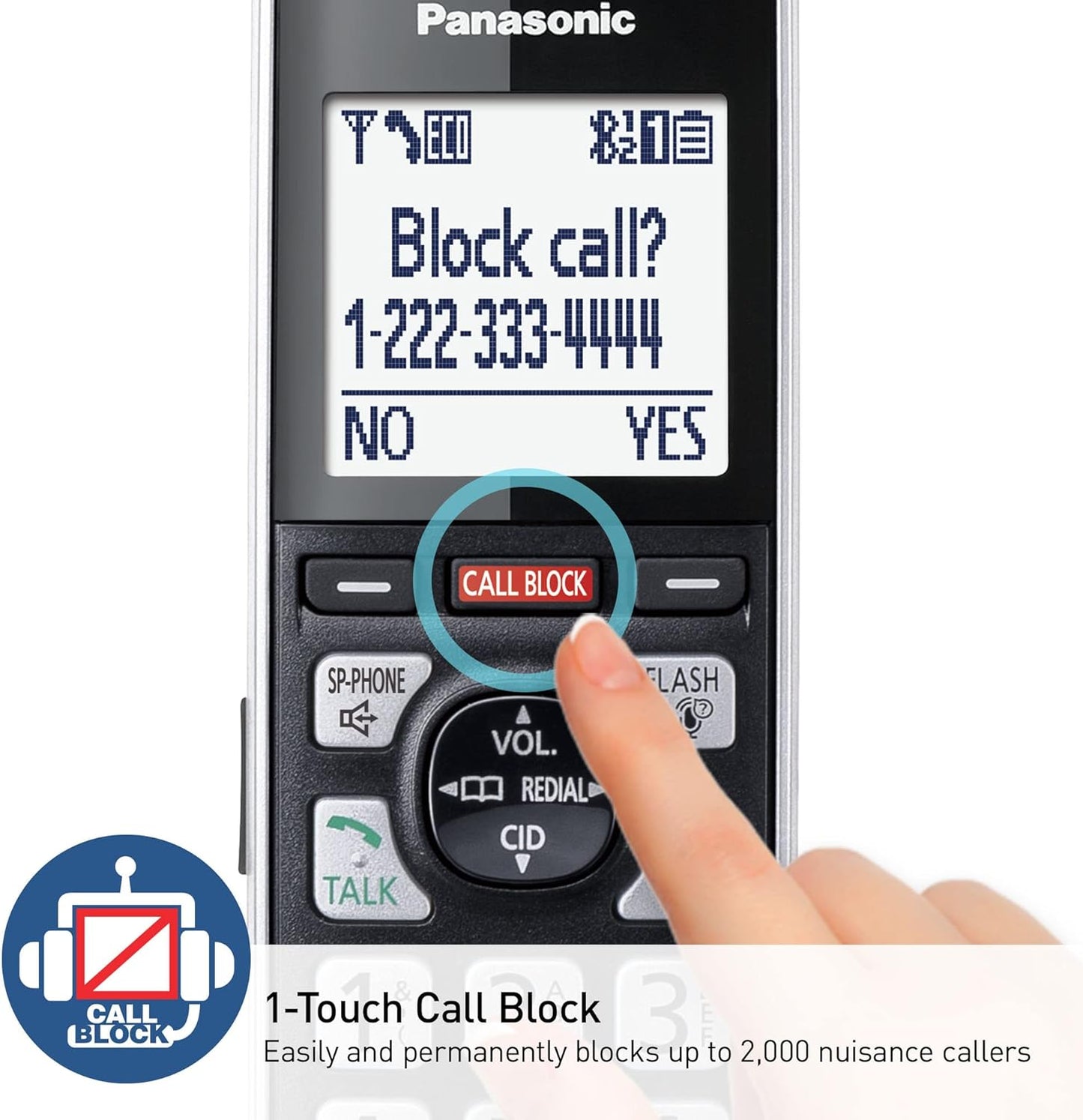 Panasonic KX-TGF975B Cordless Phone System 5 Handsets
