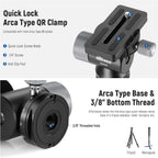 Neewer 10104457 Monopod Gimbal Head with QR Clamp