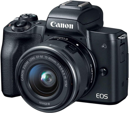 Canon 2680C011 EOS M50 Mirrorless Camera Kit 15-45mm