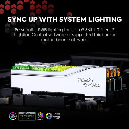 G.Skill F5-6000J2836G16GX2-TR5NS Trident Z5 Royal Neo DDR5 RAM