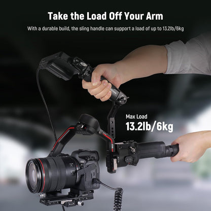 Neewer 10104118 Gimbal Sling: DJI Ronin Handle Grip with NATO Rail
