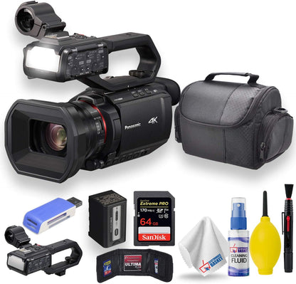 Panasonic HC-X2000 4K Camcorder 24x Zoom Bundle