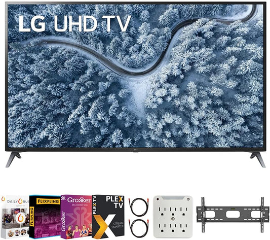 LG E6LG75UP7070PUD 75-Inch 4K UHD Smart TV Bundle