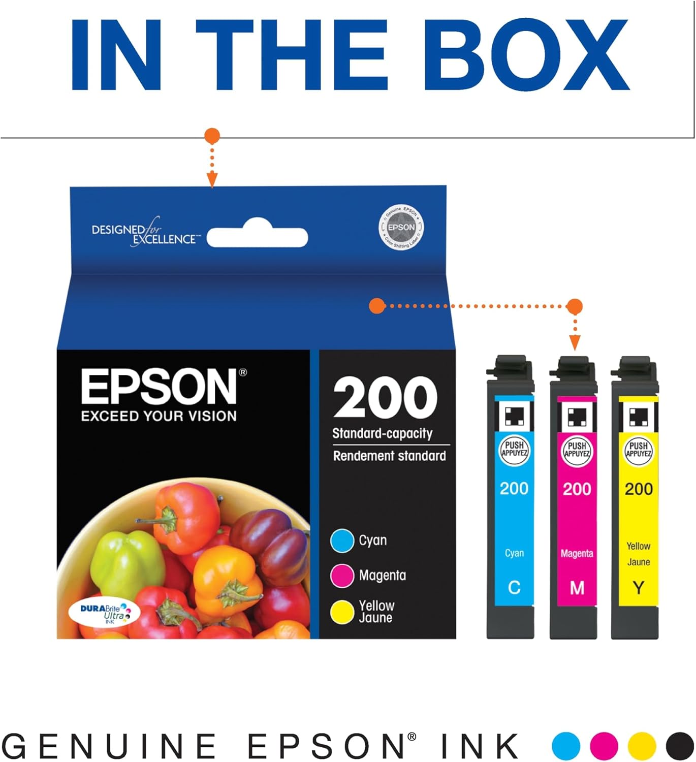 Epson T200520-S DURABrite Ultra Ink - Color Combo Pack