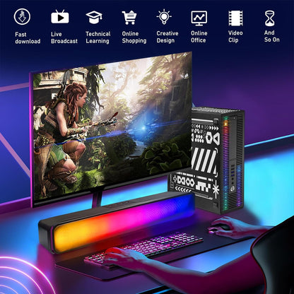 HP Core i5 RGB Gaming PC - Radeon RX 550 (Renewed)