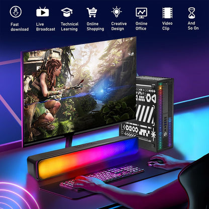HP Core i5 RGB Gaming PC Desktop GT 1030