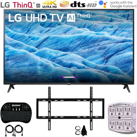 LG E3LG49UM7300 49" 4K Smart LED IPS TV Bundle