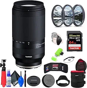 Tamron A047 70-300mm f/4.5-6.3 Sony E Lens Bundle