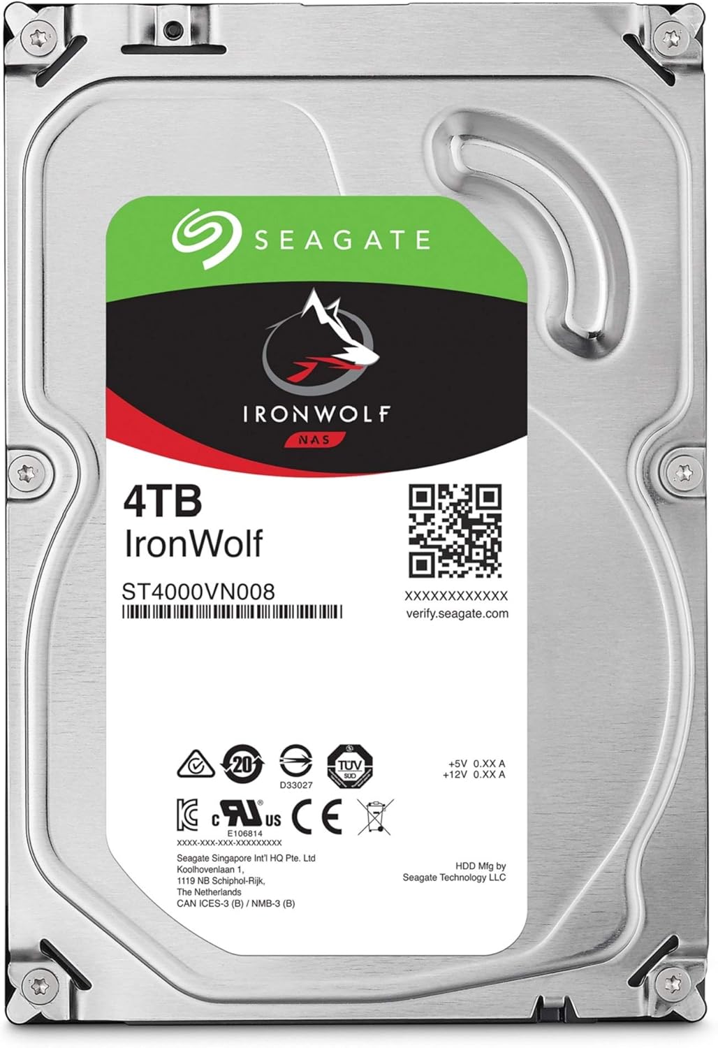 Seagate ST4000VN008 4TB IronWolf NAS Internal HDD