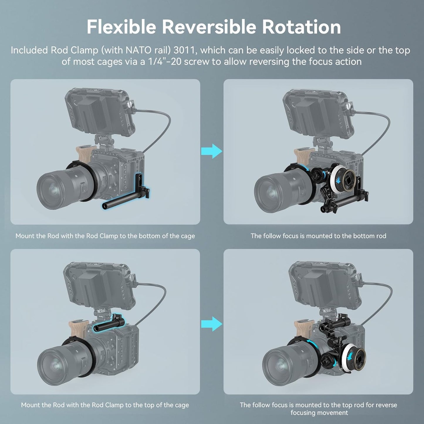SmallRig 4956 Mini Follow Focus Lens Control