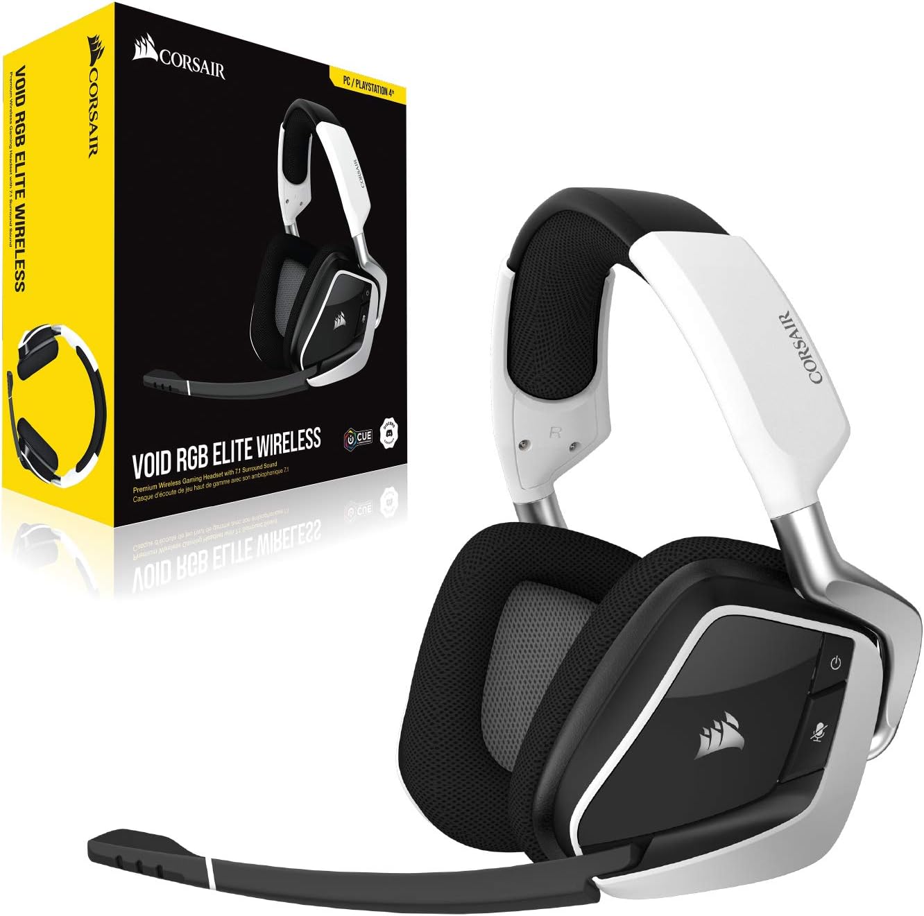 Corsair CA-9011202-NA VOID Elite Wireless Gaming Headset - White