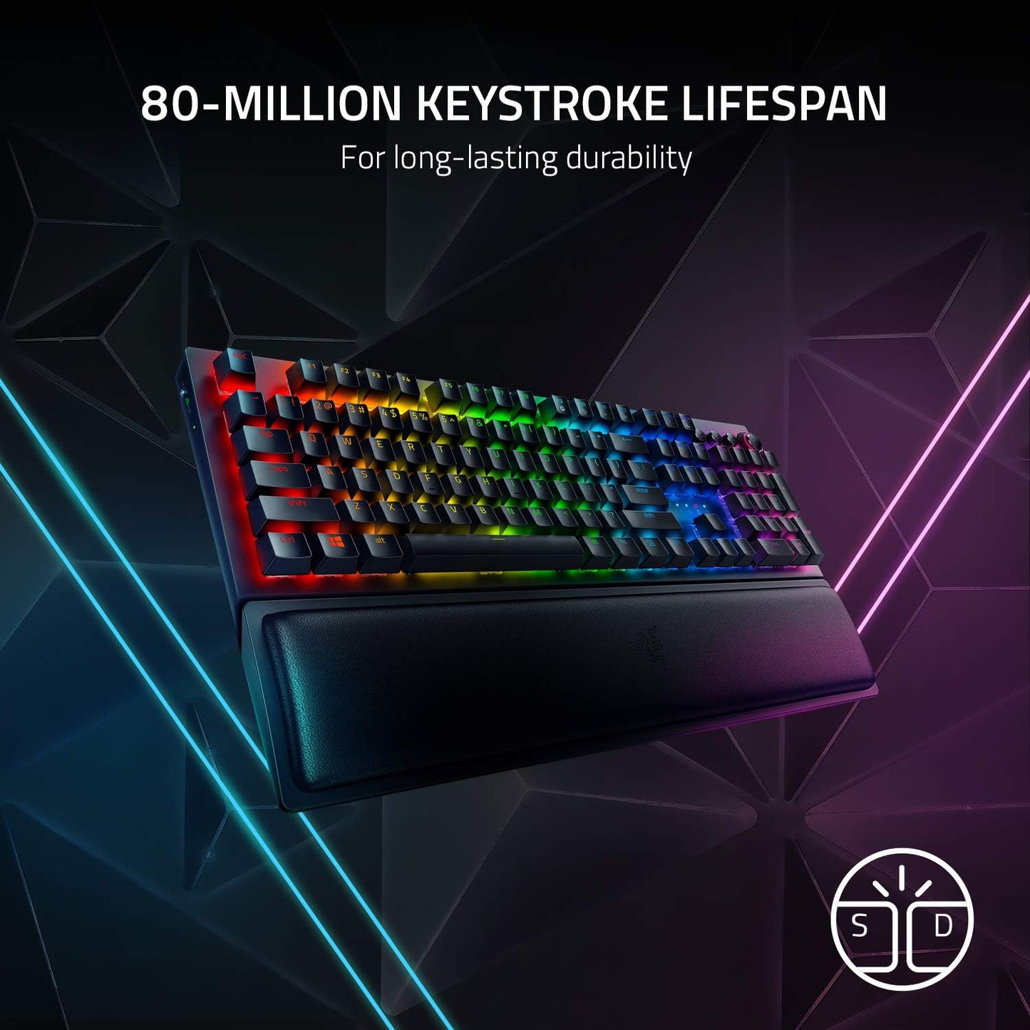 Razer RZ03-03530200-R3U1-cr BlackWidow V3 Pro Wireless Keyboard Renewed