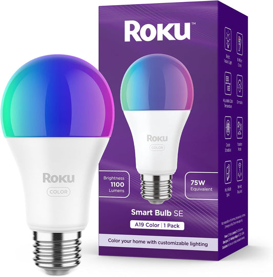 Roku BC1000R Color Smart Light Bulb 1-Pack