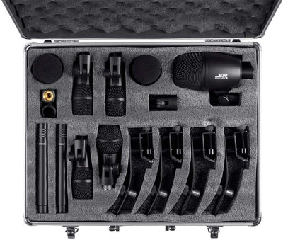 Monoprice 600007 Stage Right Drum Mic Kit: 7-Piece, XLR, Case Included