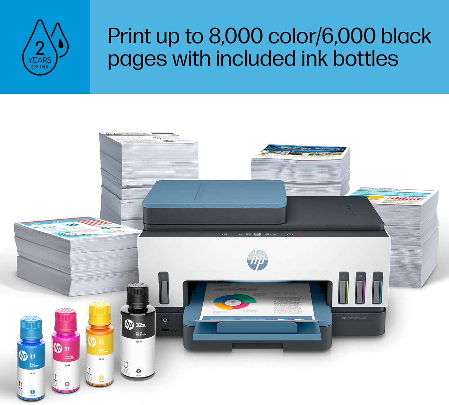 HP Smart Tank 7602 Wireless Ink Tank Printer