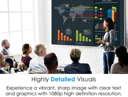 Optoma EH412ST - 1080p Short Throw Projector, 4000 Lumens (Renewed)