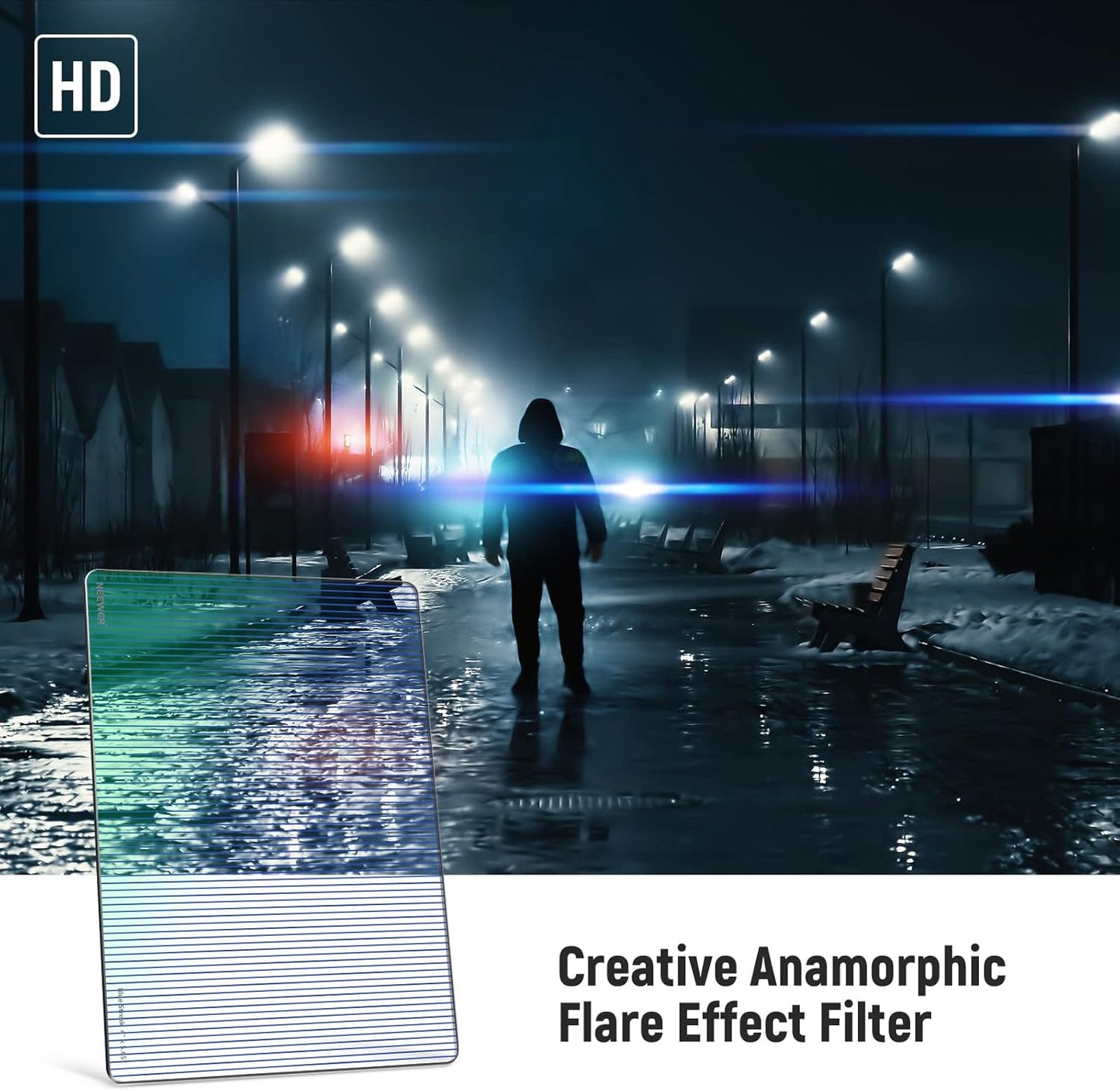 Neewer NW SERIES S 4x5.65" Blue Streak Anamorphic Filter