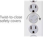 GE 54634 6-Outlet Surge Protector Power Strip 2-Pack