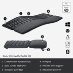 Logitech 920-009166 ERGO K860 Wireless Ergonomic Keyboard