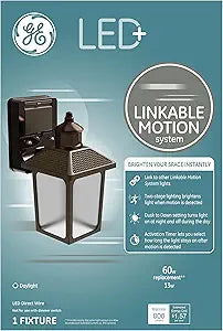 GE Lighting 93100347 LED+ Outdoor Coach Light - Motion Sensor