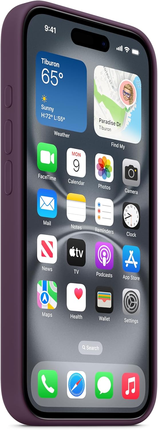 Apple iPhone 16 Silicone Case with MagSafe - Plum