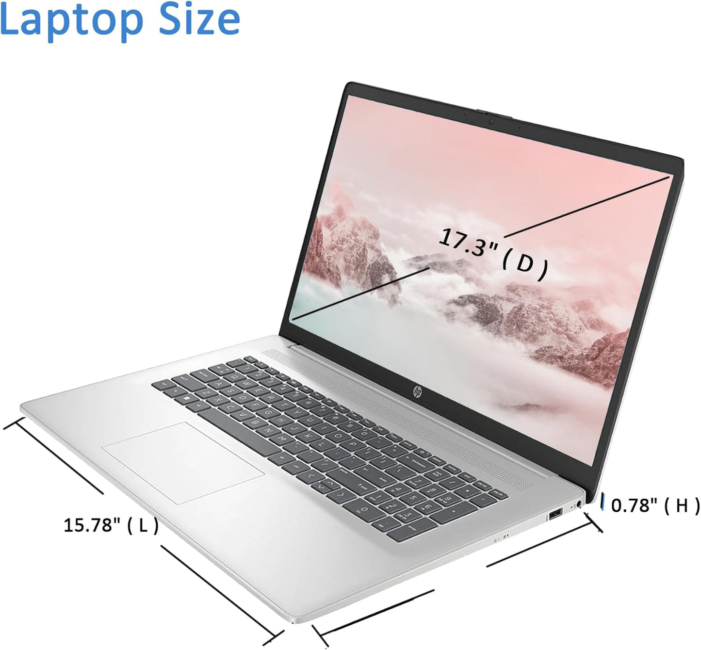 HP 17 Laptop i5-1235U 32GB 1TB SSD 17.3" FHD Renewed