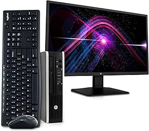 HP 8300 i5 Quad Core 8GB 240GB SSD SFF Desktop (Renewed)