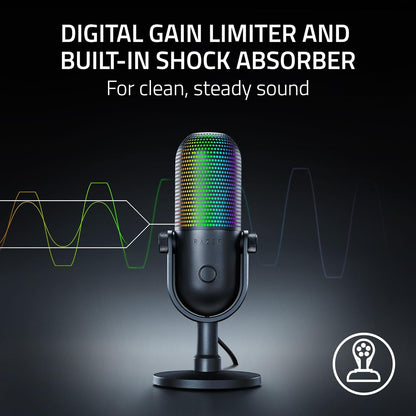 Razer Seiren V3 Chroma RGB USB Microphone Renewed