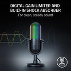 Razer RZ19-05060100-R3U1 Seiren V3 Chroma RGB Streaming Microphone