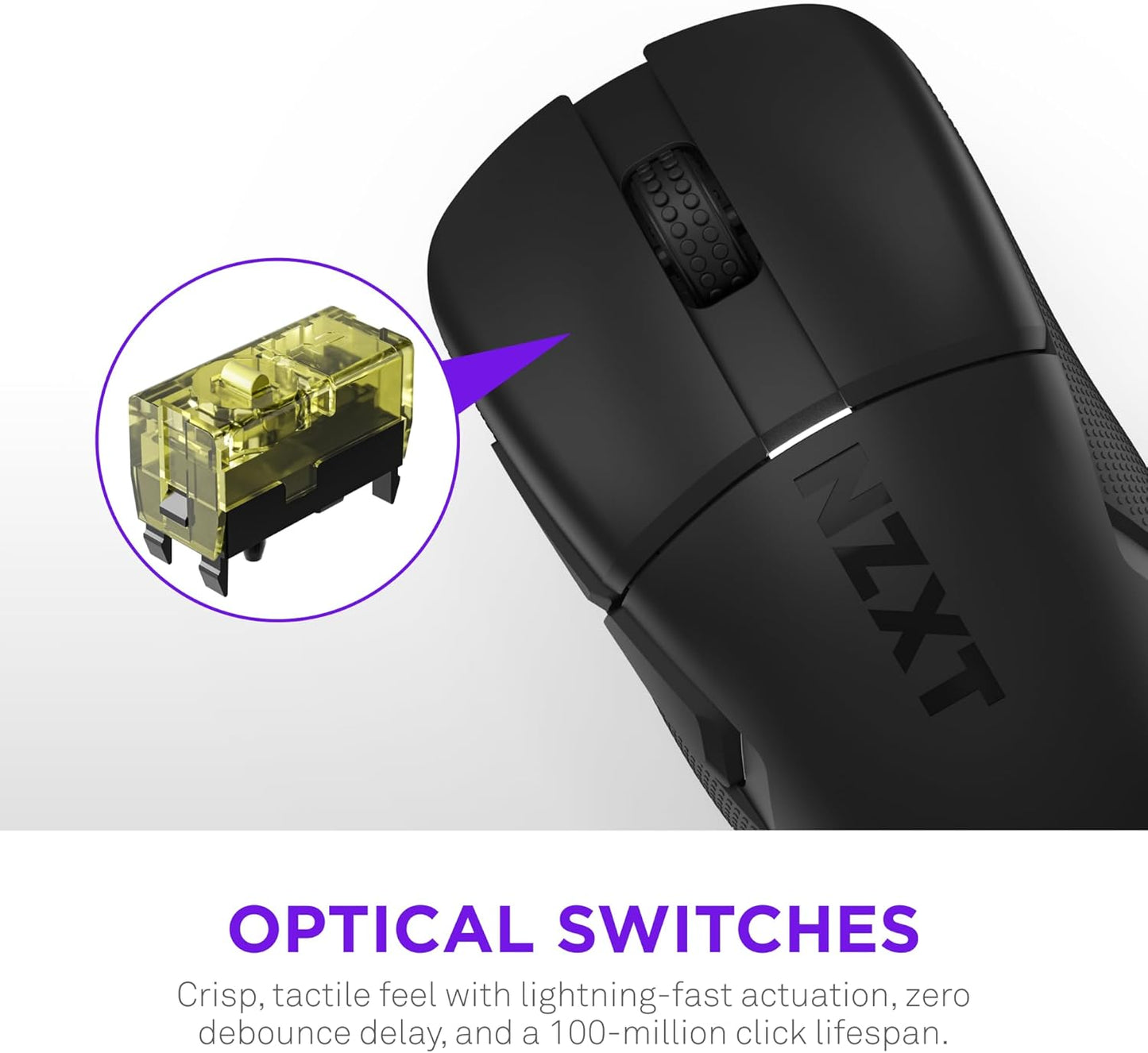 NZXT MS-101NB-01 Lift Elite Wireless Gaming Mouse