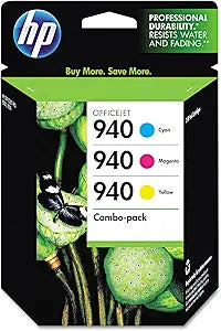 HP CN060AN#140 940 Cyan Magenta Yellow Ink Cartridges