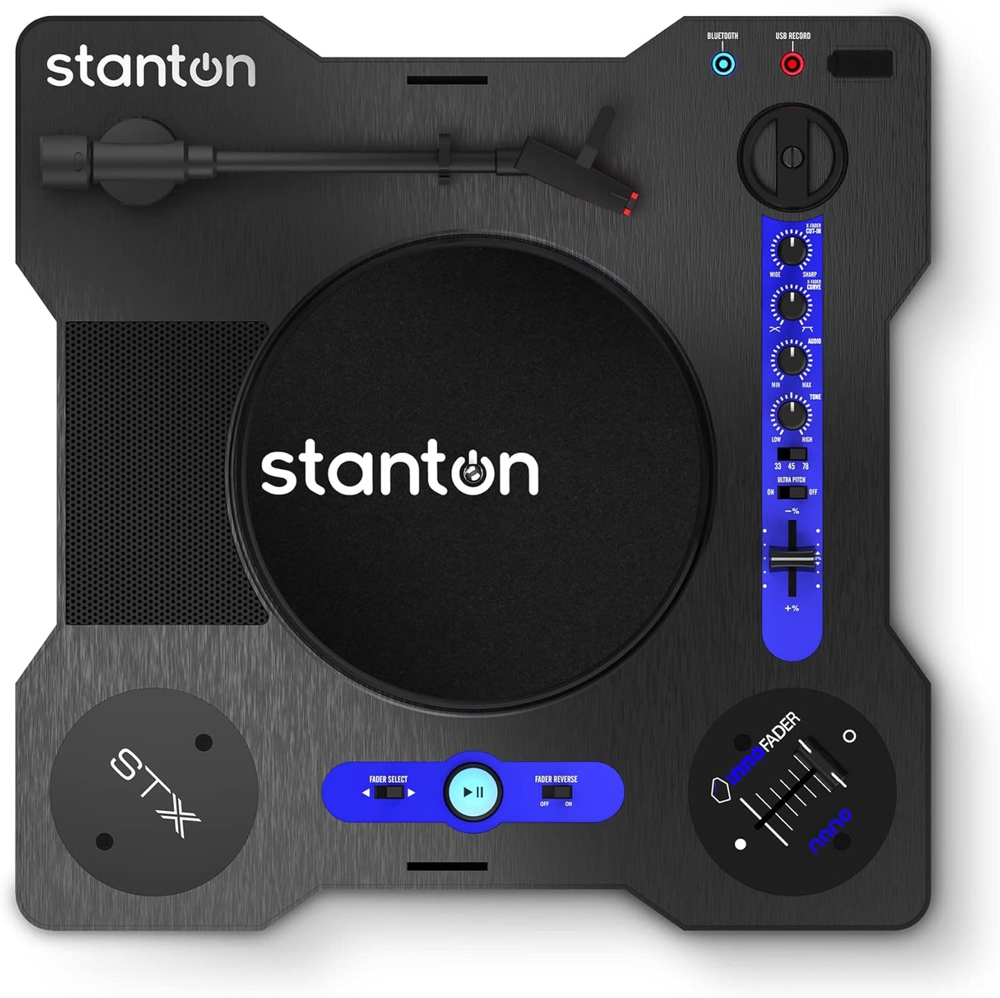 Stanton STX Portable Scratch DJ Turntable Innofader