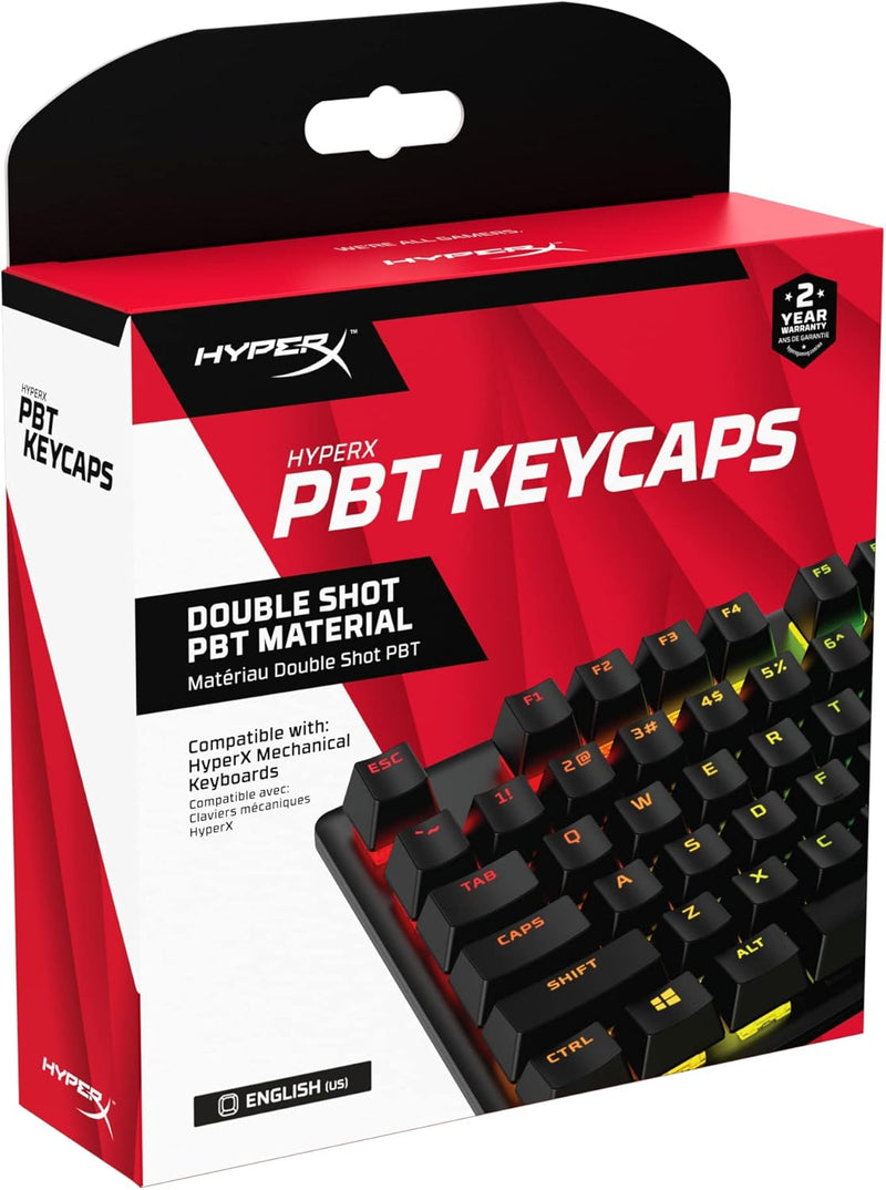 HyperX 519P1AA#ABA PBT Black Keycap Set - 104 Keys — main product image