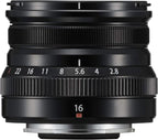 Fujifilm 16611667 XF16MMF2.8 R WR B 16mm f/2.8 Lens