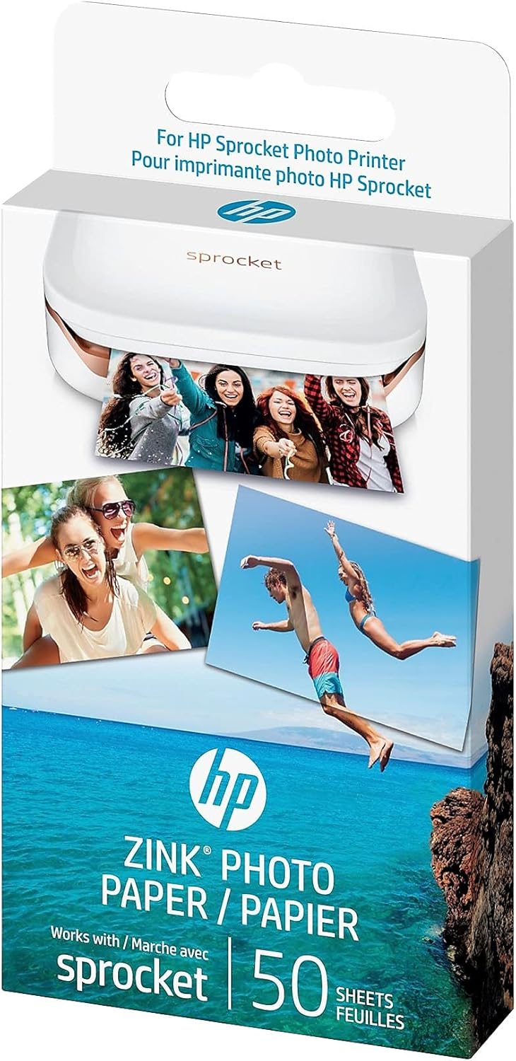 HP 1DE39A Sprocket 2x3 Premium Zink Photo Paper 50-Sheets