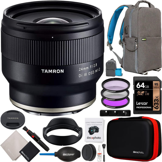 Tamron E11TM24F28S 24mm f/2.8 Sony E-Mount Lens Bundle