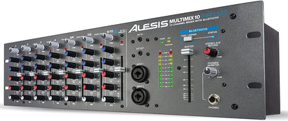 Alesis MULTIMIX10WIRELE 10-Channel Rackmount Bluetooth Mixer