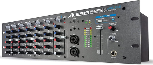 Alesis MULTIMIX10WIRELE 10-Channel Rackmount Bluetooth Mixer