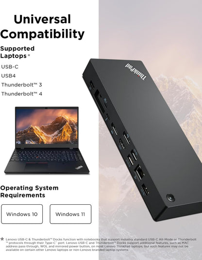 Lenovo ThinkPad Thunderbolt 4 Dock 100W 40B00135UK