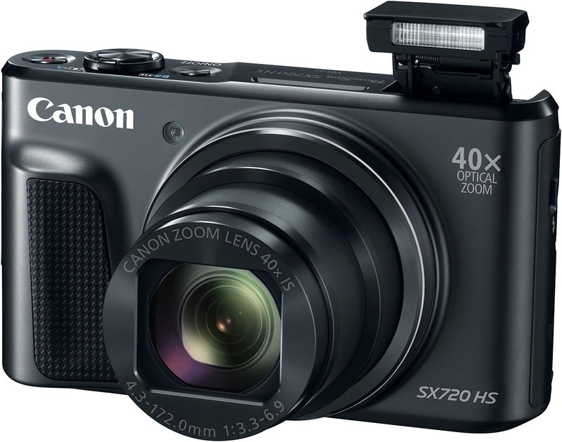 Canon SX720 HS Black 40x Zoom Compact Camera — main product image