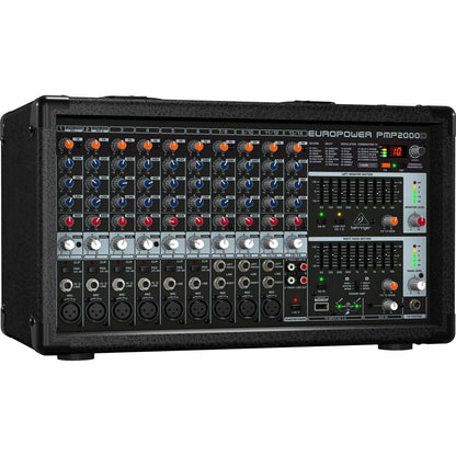Behringer EUROPOWER PMP2000D 14-Channel Powered Mixer XLR Cables